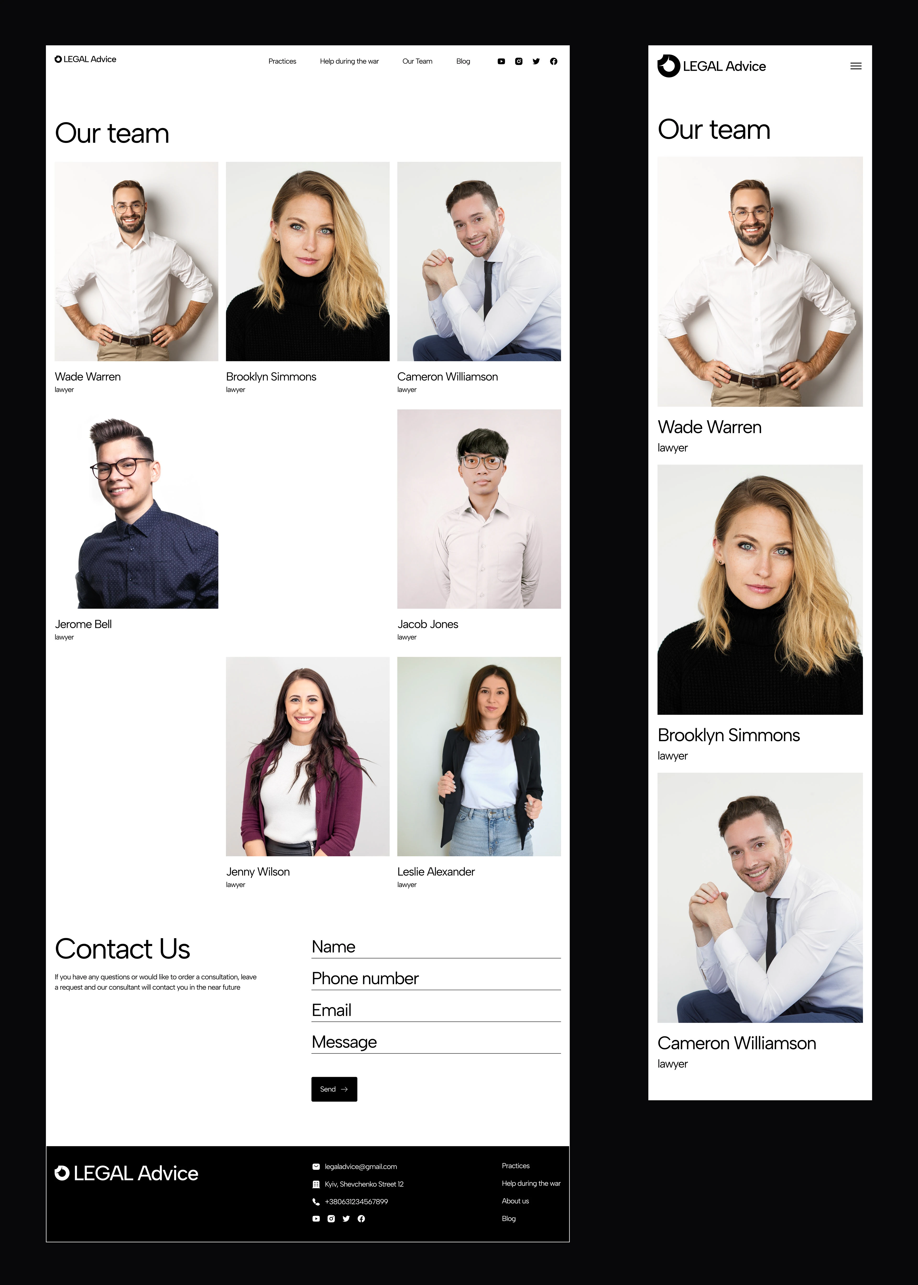 legaladvice ux-ui design
