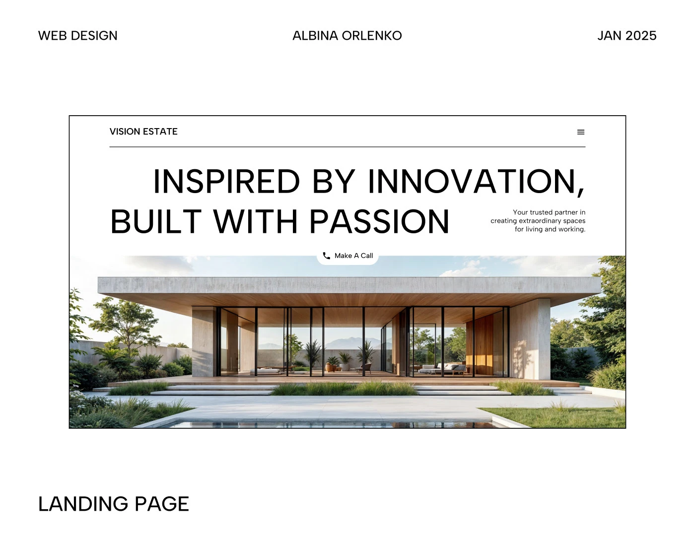 visionestate architectural company ux-ui design