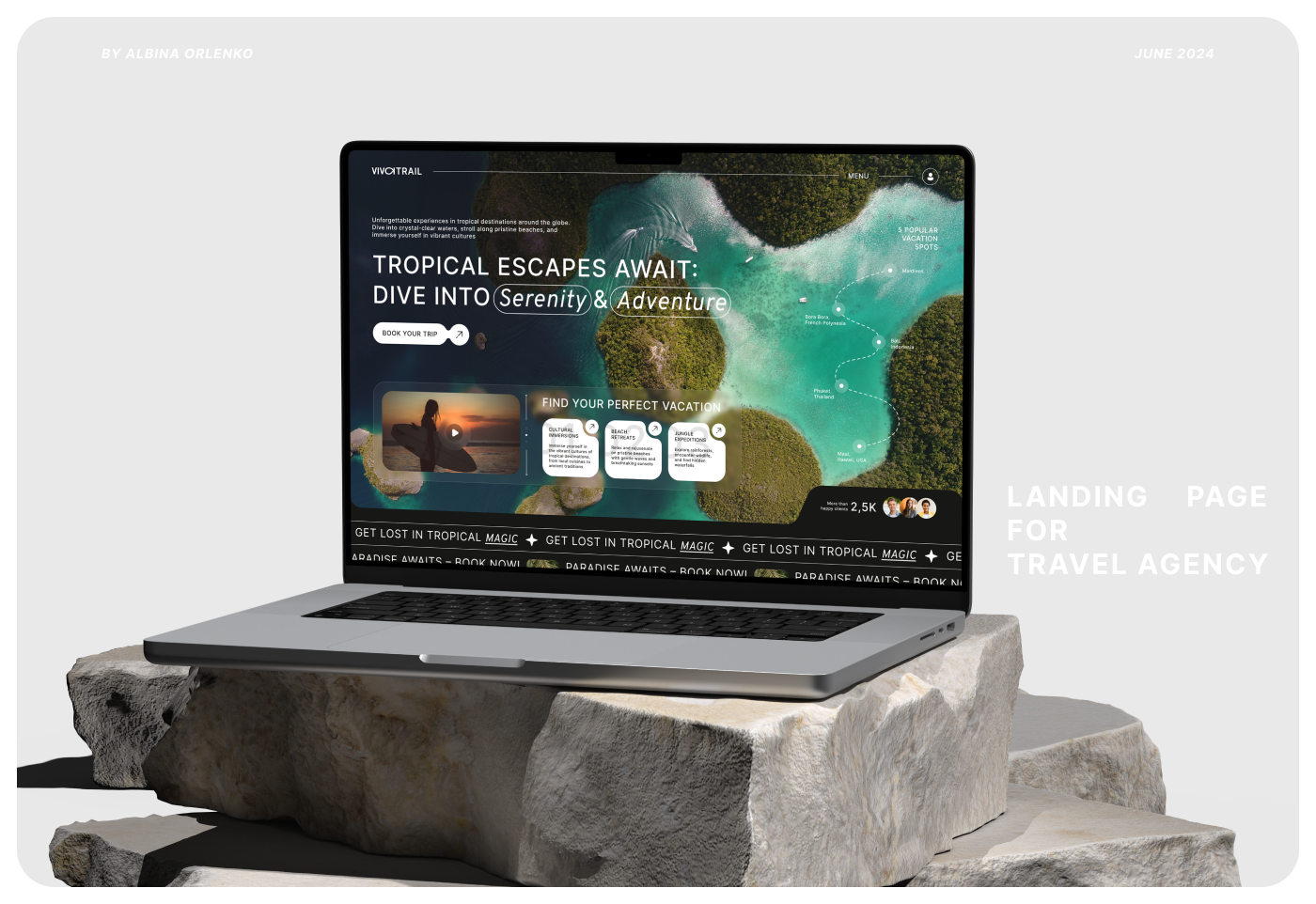 vivatrail travel agency ux-ui design